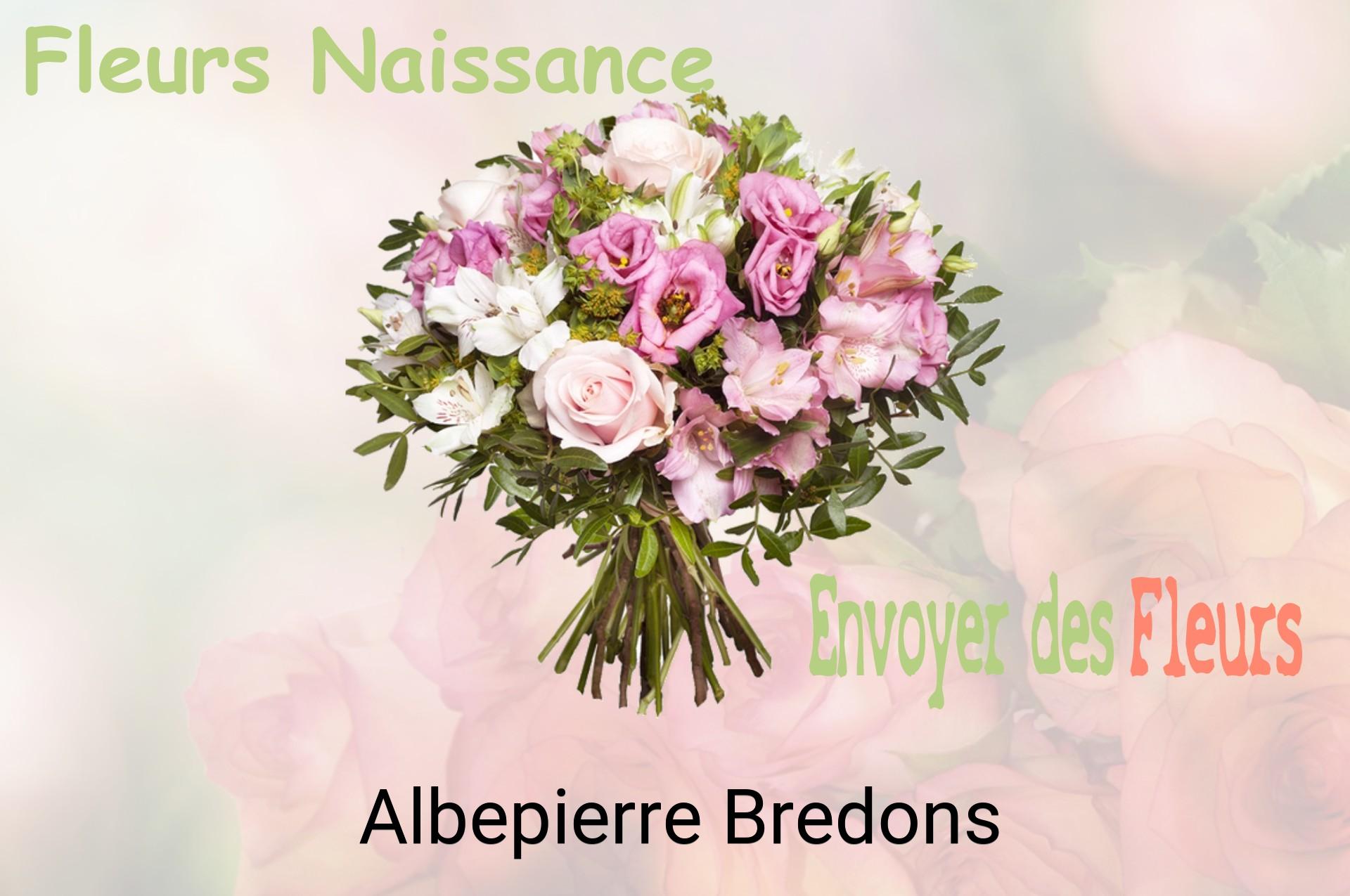 Bouquet de fleurs de naissance livré à Albepierre-Bredons